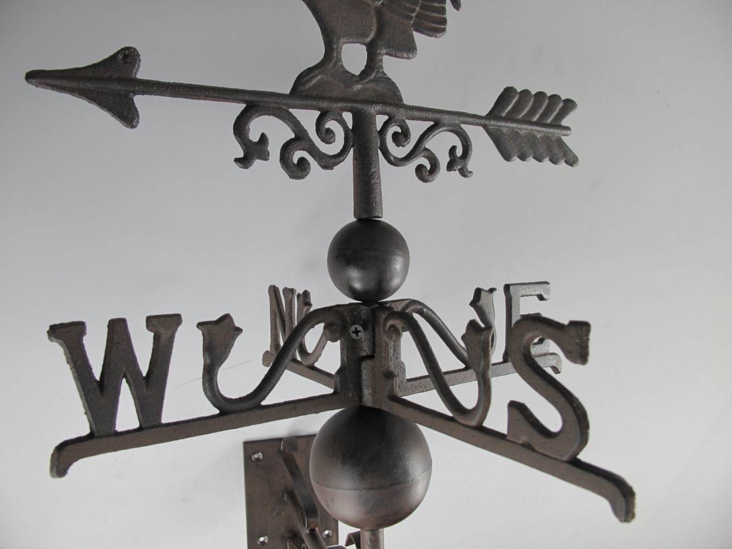 Wetterhahn(Wand) Gußeisen rustikal braun H.65x45cm