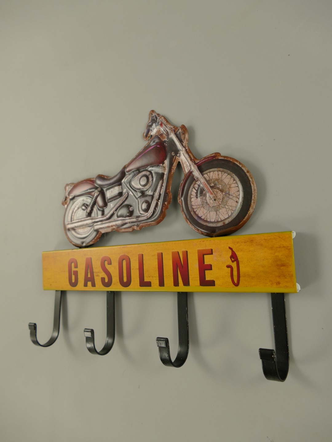 Wandhaken(Gestanzt) Eisen Gasoline L.31x25cm