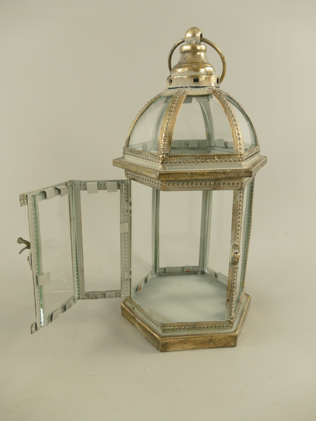 (*)Laterne Eisen rustikal farb. Set/3 H.31/43/60cm