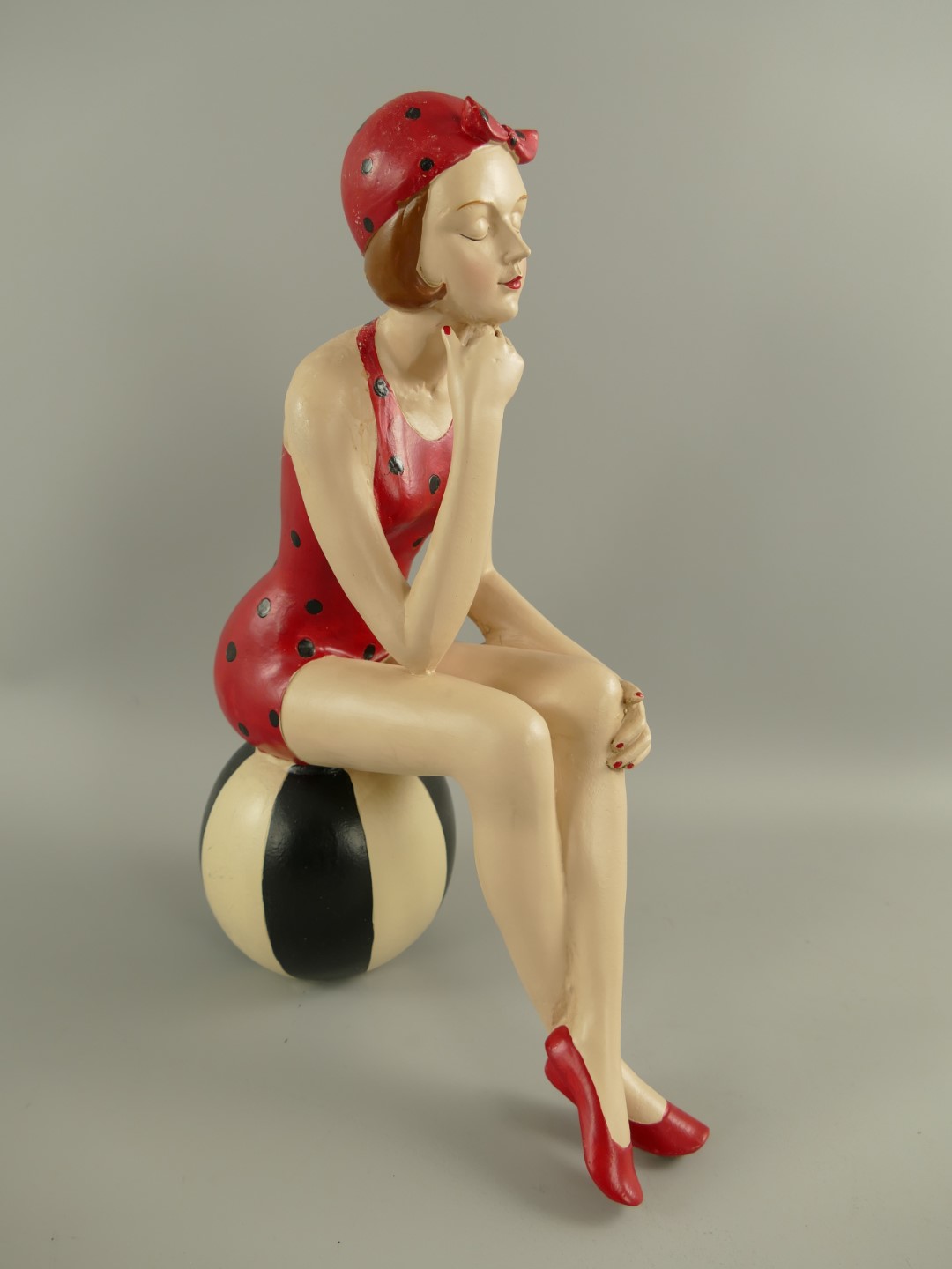 Badepuppe Polystein farbe H.38cm