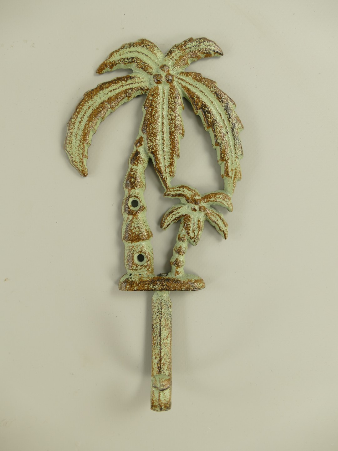 Wandhaken Palme Eisen farbig H.21cm