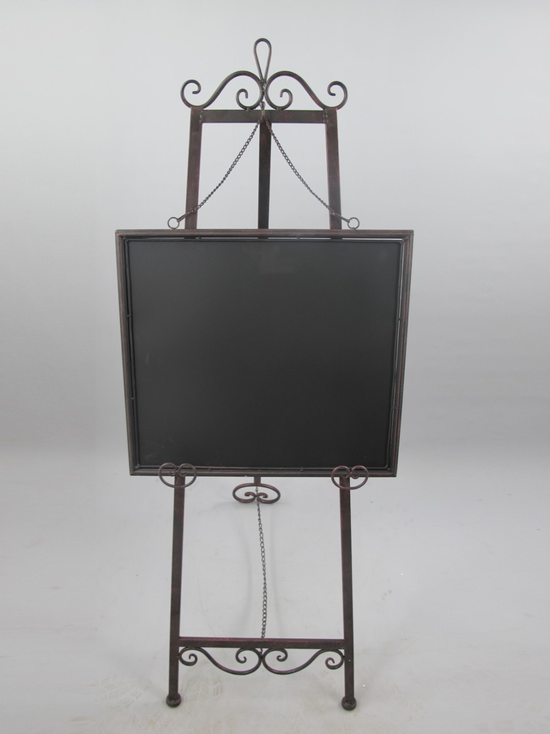 (*S) Staffelei(Werbetafel) Eisen braun H.127x59cm