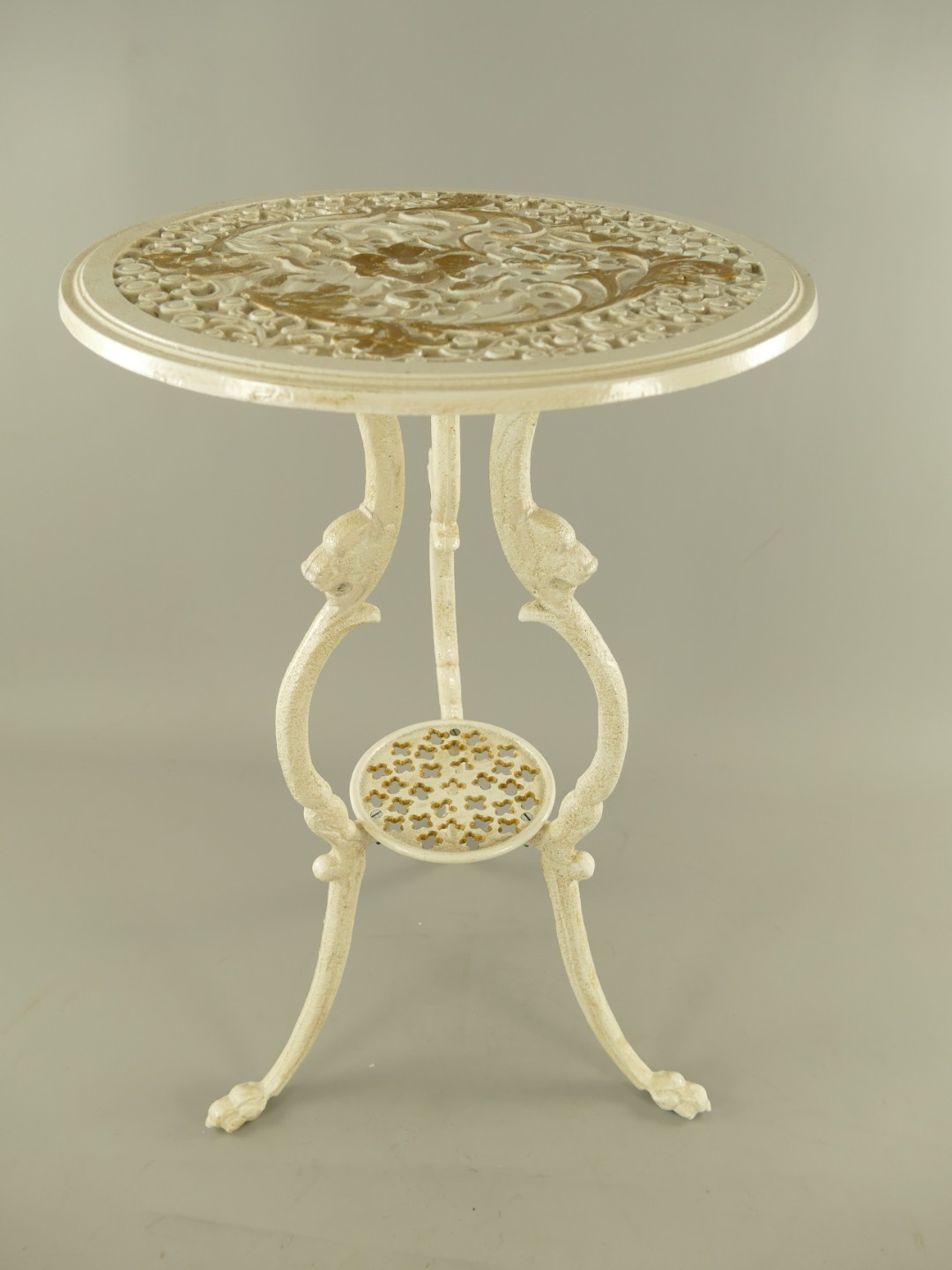 Blumentisch(BOX) Eisen Antik braun H.65-D.40cm