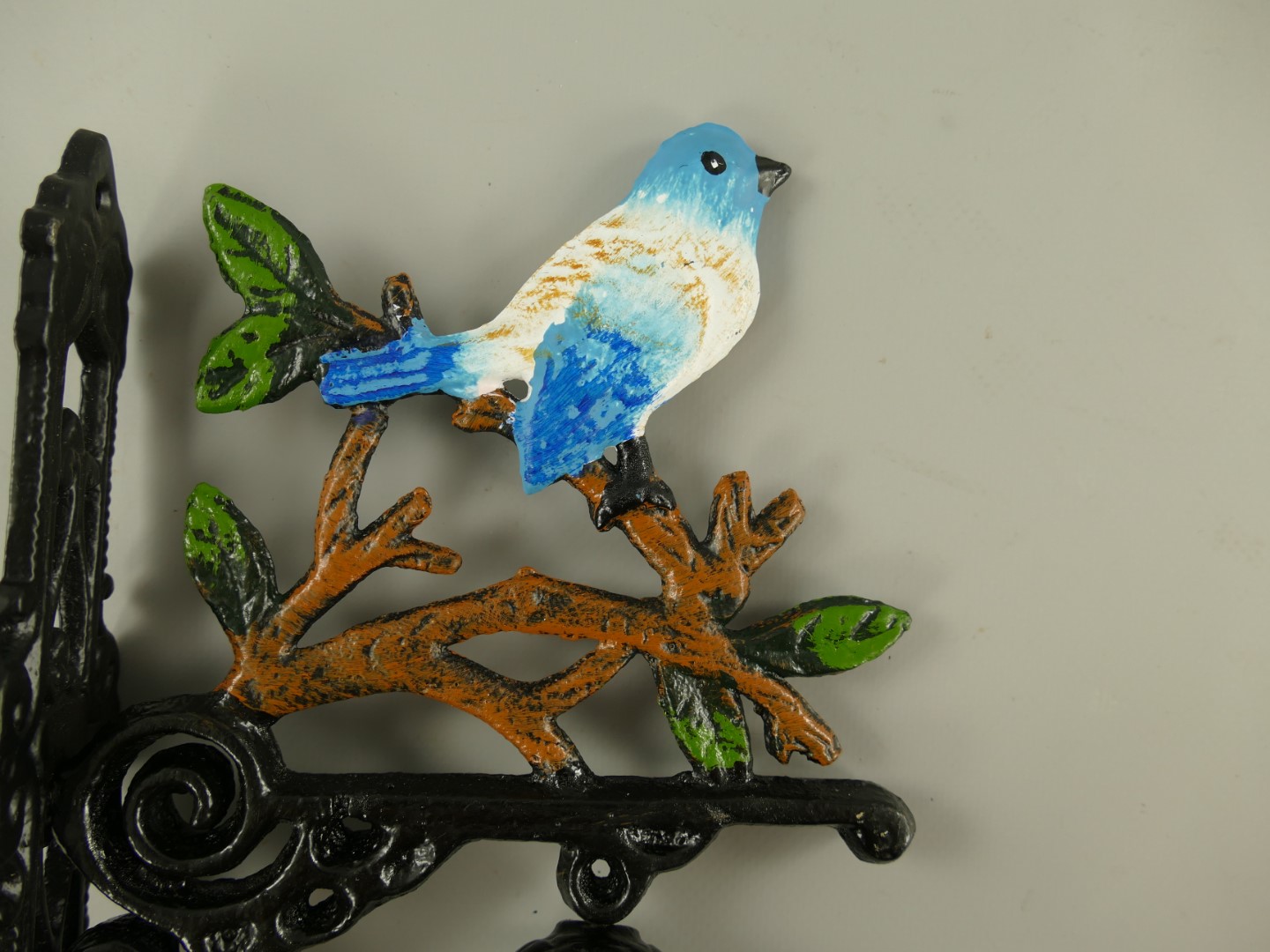 Wandglocke KLEIN VOGEL Gußeisen H.22x15cm
