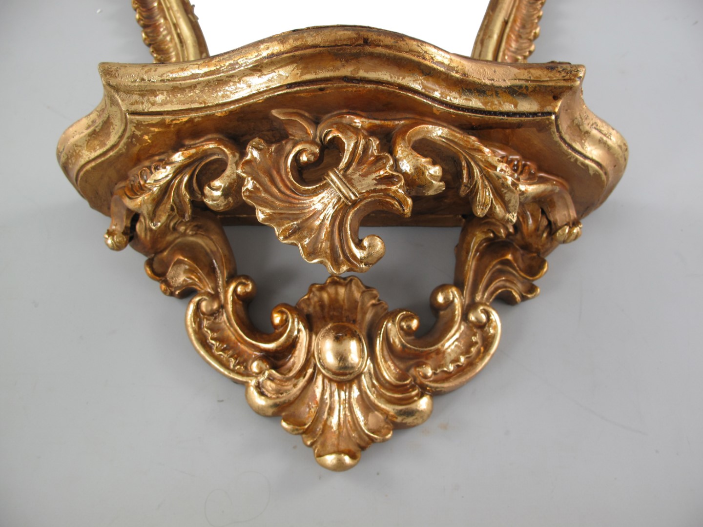 Wandspiegel Konsol Polystein GOLD H.67x38cm