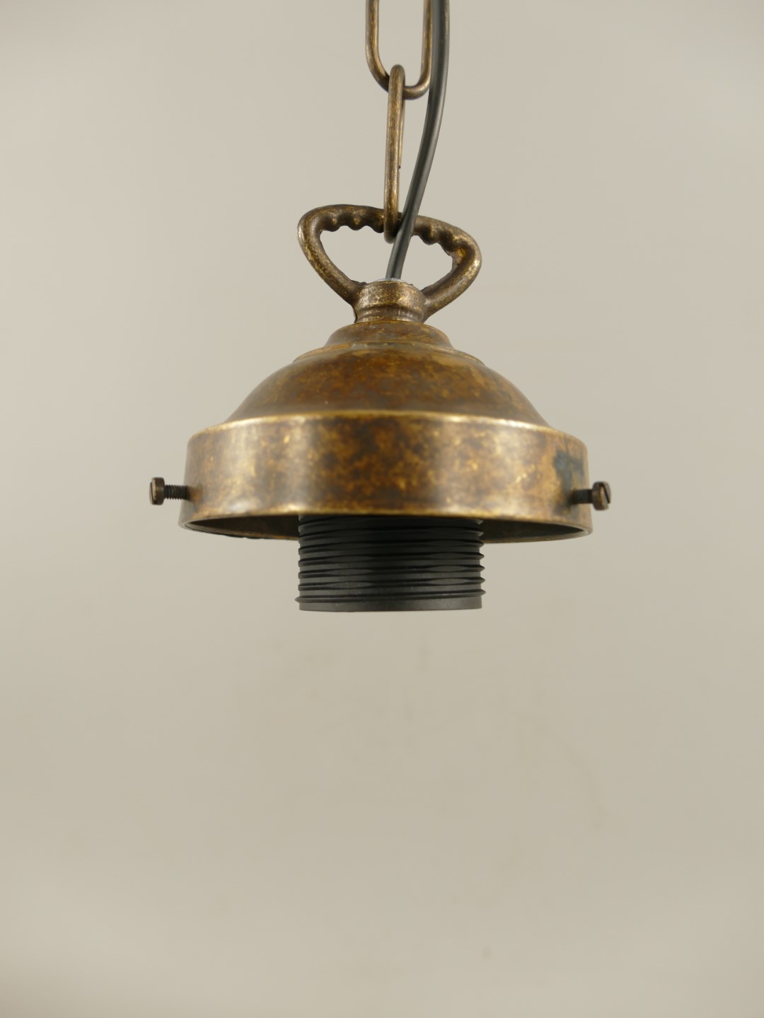 Gehänge Messing brüniert o.Schirm Gh.8**GUß-H.70cm