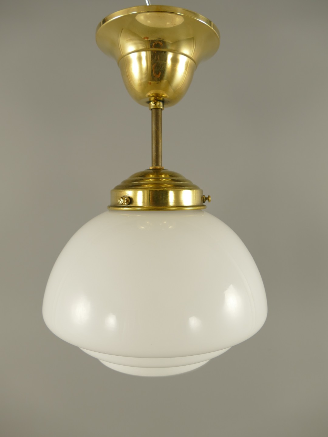 Lampe Messing brün. Schirm(111.166G2M) H.29cm