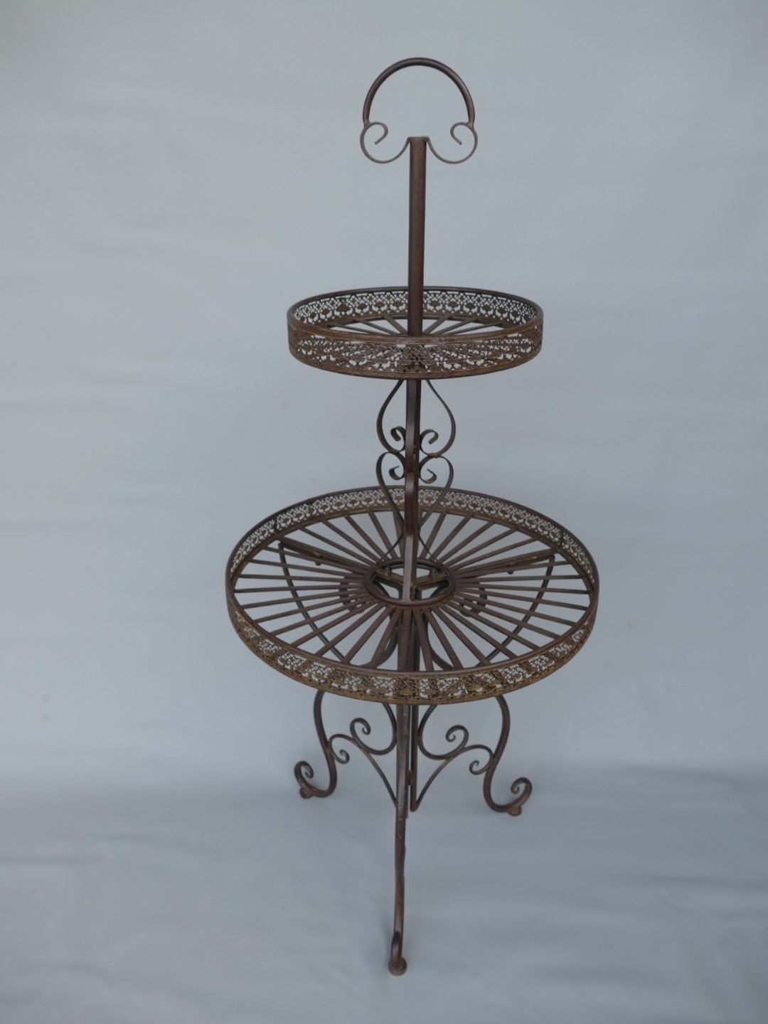 *A? Etagere 2-tlg. Eisen rustikal braun H.140x60cm