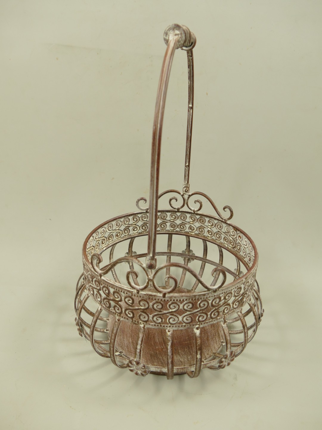Korbset Eisen rust. braun Set/2 H.36/46cm